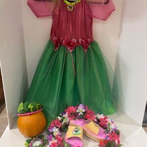 Disney LILO (& Stitch) pink and green dress with matching accessories